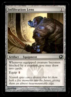 MTG Infiltration Lens LP Light Play Scars of Mirrodin [1631] - Image 1