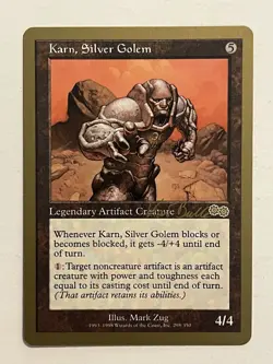 Karn, Silver Golem World Championship Decks 1999 LP MTG Gold Magic The Gathering - Image 1