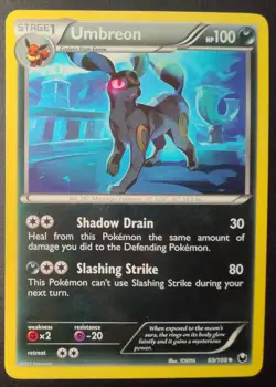 Umbreon - 60/108 - Uncommon - Black & White Dark Explorers 2012 - NM - Image 1