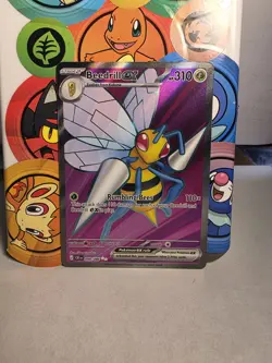 Beedrill ex Holo Ultra Rare ME04 Chaos Rising 098/086 NM - Image 1