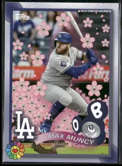 2025 Topps World Tour Tokyo Series Takashi Murakami Max Muncy #23 Dodgers - Image 1