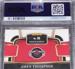 2023 PANINI SELECT #96 AMEN THOMPSON BLUE CRACKED ICE 🔥PSA 10 - Image 4