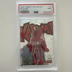 Panini 2025 Combat Anthology Kaboom! Ric Flair #12 PSA 9 WWE Insert - Image 1