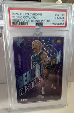 2025-26 Topps Chrome - Generation Rising Cedric Coward #GR-19 Purple... - Image 1