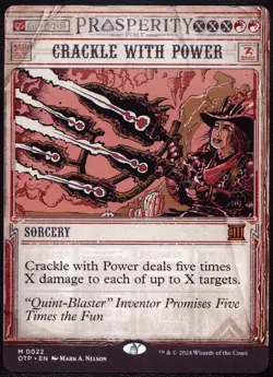 Crackle with Power - 22 Showcase not foil MTG OTP - Image 1