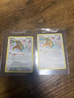 Pokemon Card Deoxys Delta Species Holo Rare 2/17 MP LOT OF 2 - Image 2