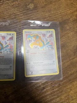 Pokemon Card Deoxys Delta Species Holo Rare 2/17 MP LOT OF 2 - Image 5