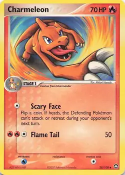 Pokemon Card - Charmeleon - (28/108 - Power Keepers) - Image 1