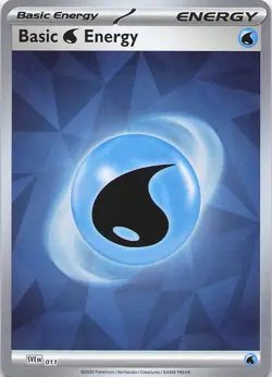 Pokemon Card - Basic Water Energy - Holo (011 - Scarlet & Violet Energies) - Image 1