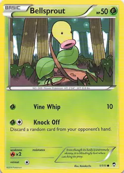 Pokemon Card - Bellsprout - (1/111 - Furious Fists) - Image 1