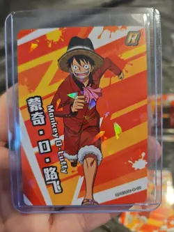 Monkey D Luffy One Piece Trading Card #OPC1202-R-01 Holo Foil - Image 1