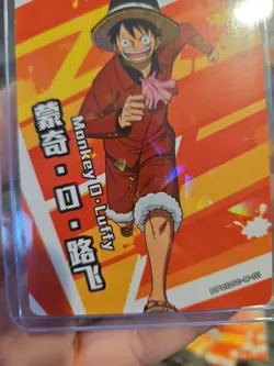Monkey D Luffy One Piece Trading Card #OPC1202-R-01 Holo Foil - Image 3