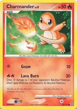 Pokemon Card - Charmander - (82/132 - Secret Wonders) - Image 1