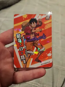 Monkey D Luffy One Piece Trading Card #OP-WA201-R-01 Holo Foil - Image 1