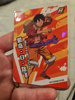 Monkey D Luffy One Piece Trading Card #OP-WA201-R-01 Holo Foil - Image 2