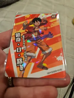 Monkey D Luffy One Piece Trading Card #OP-WA201-R-01 Holo Foil - Image 3