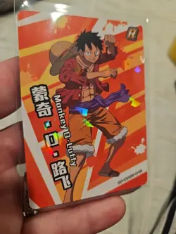 Monkey D Luffy One Piece Trading Card #OP-WA201-R-01 Holo Foil - Image 4