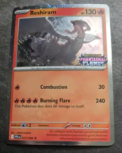 Reshiram (Phantasmal Flames Stamped) 017/094 Miscellaneous Cards & Products Holo - Image 1