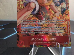 One Piece Card Monkey.D.Luffy #OP16-015 SR Alt Art Foil English - Image 3