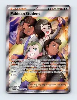 NM Paldean Student 231/091 SV: Paldean Fates Ultra Rare Pokemon Card - Image 1