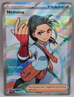 Nemona 229/091 Full Art NM/M Paldean Fates Pokemon Card - Image 1