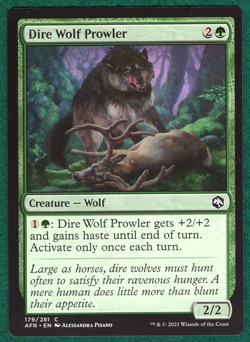 Dire Wolf Prowler - Adventures in the Forgotten Realms (AFR) #179 - MTG Card - Image 1