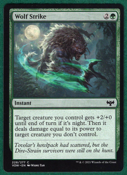 Wolf Strike - Innistrad: Crimson Vow (VOW) #228 - Magic: The Gathering MTG Card - Image 1