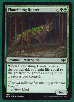 Flourishing Hunter - Innistrad: Crimson Vow #199 - Magic: The Gathering MTG Card - Image 1