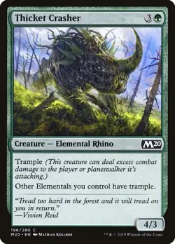 THICKET CRASHER 2019 M20 CORE 2020 Magic the Gathering Card MTG - MINT - Image 1
