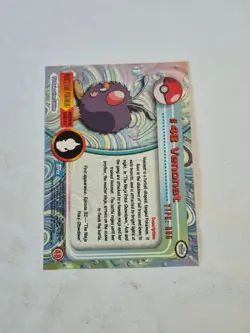 Venonat #48 Topps Blue Logo Trading Cards Series 1 Pokemon Non-Holo Near Mint - Image 2