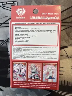 New Sealed Eng Hololive Official Card Game Start Deck Red Nakiri Ayame SD02E - Image 2