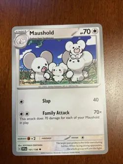 Maushold 161/198 Scarlet & Violet Regular Pokemon TCG Card - Image 1