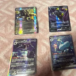 Pokemon TCG Crown Zenith GG/TG Holo 4-Card Lot Umbreon V Calyrex VMAX - Image 1