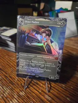 Peter Parker Amazing Spider-Man : MTG *FOIL Borderless* SPM #0208 / NM - Image 1