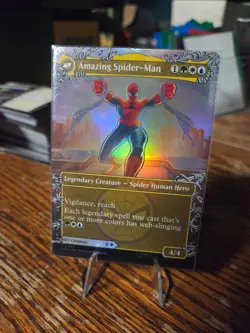 Peter Parker Amazing Spider-Man : MTG *FOIL Borderless* SPM #0208 / NM - Image 2