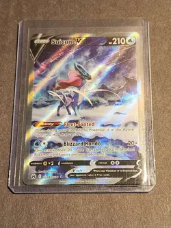 Suicune v Crown Zenith Galarian Gallery Holo Ultra Rare Card GG38 GG70 NM. - Image 2