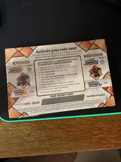 Pokemon Code Cards Promo Groudon + Kyogre NEW SEALED Gamestop 3DS Sun Moon - Image 2