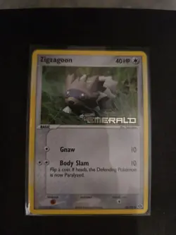 Zigzagoon Ex Emerald Stamped Reverse Holo Common 74/106 2005 - LP Pokemon Card - Image 1