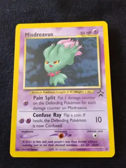 Pokemon Card Misdreavus League Promo Black star #39 Wizards Of The Coast 2001 EX - Image 1