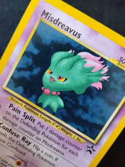 Pokemon Card Misdreavus League Promo Black star #39 Wizards Of The Coast 2001 EX - Image 2