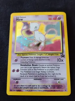 Pokemon Card Mew League Promo Black Star #9 Holo Wizards Of The Coast 2000 EX - Image 2