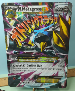 JUMBO CARD Pokemon M Metagross EX XY35 Holo TCG - Image 1
