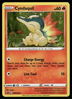 Cyndaquil - (Cosmos Holo) Promo SWSH: Sword & Shield Promo Cards SWSH221 LP - Image 1