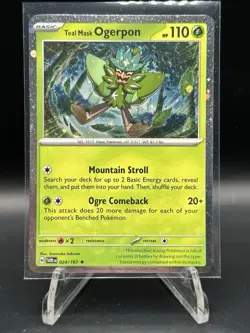 Teal Mask Ogerpon Cosmos Holo 24/167 Pokemon SV: Twilight Masquerade - Image 1