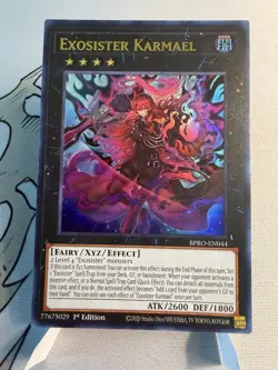 Yu-Gi-Oh! Exosister Karmael, UR, 1st Ed BPRO-EN044, NM - Image 1