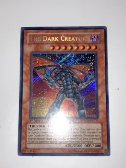 The Dark Creator * PTDN-EN017 * Secret Rare 1st Edition MISPRINT FOIL BLEED - Image 1