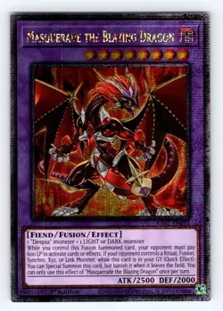 Yugioh Masquerade the Blazing Dragon RA02-EN022 1st Edition QCR - NM 💎 - Image 1