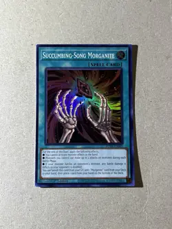 Yugioh! Succumbing-Song Morganite ROTA-EN065 Super Rare 1st Edition - Image 1