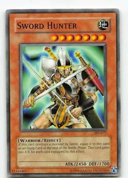 Sword Hunter PSV-077 Pharaoh's Servant Common LP Yu-Gi-Oh - Image 1