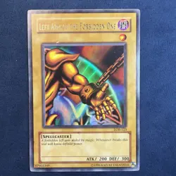 Konami Yu-Gi-Oh! TCG Left Arm of the Forbidden One LOB-123 Holo Rare English - Image 1